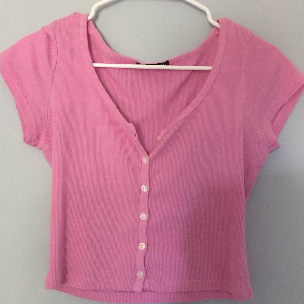 pink zelly brandy melville top